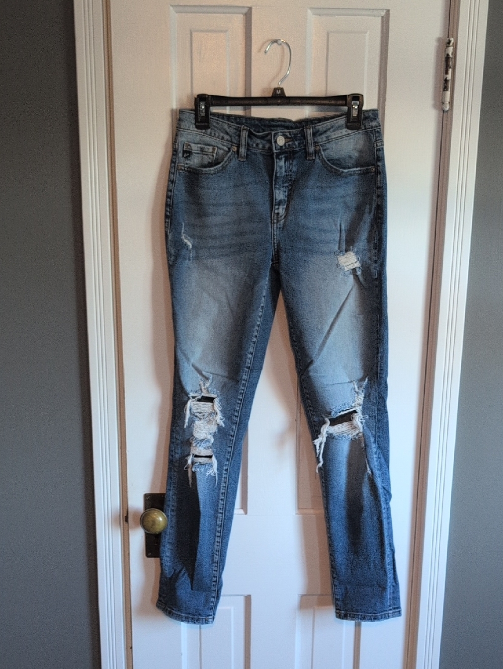 KanCan Distressed Skinny Jeans - Blue